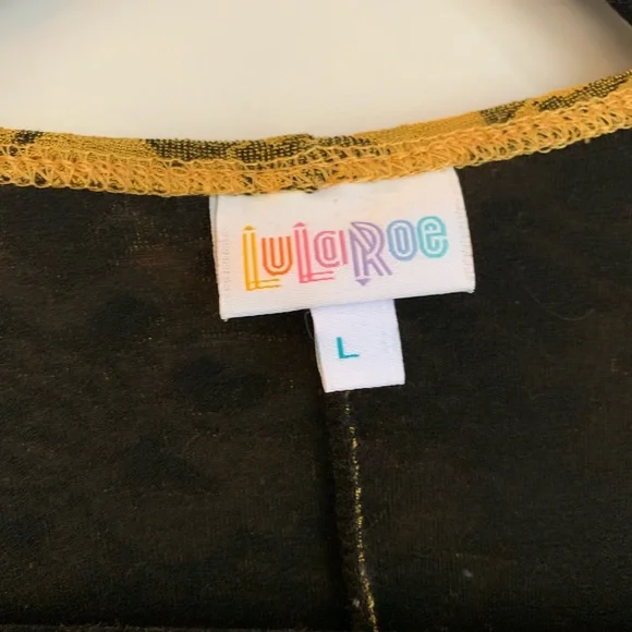 BOHO⚡️ lularoe lindsay mustard / gold lace kimono - Picture 3 of 7